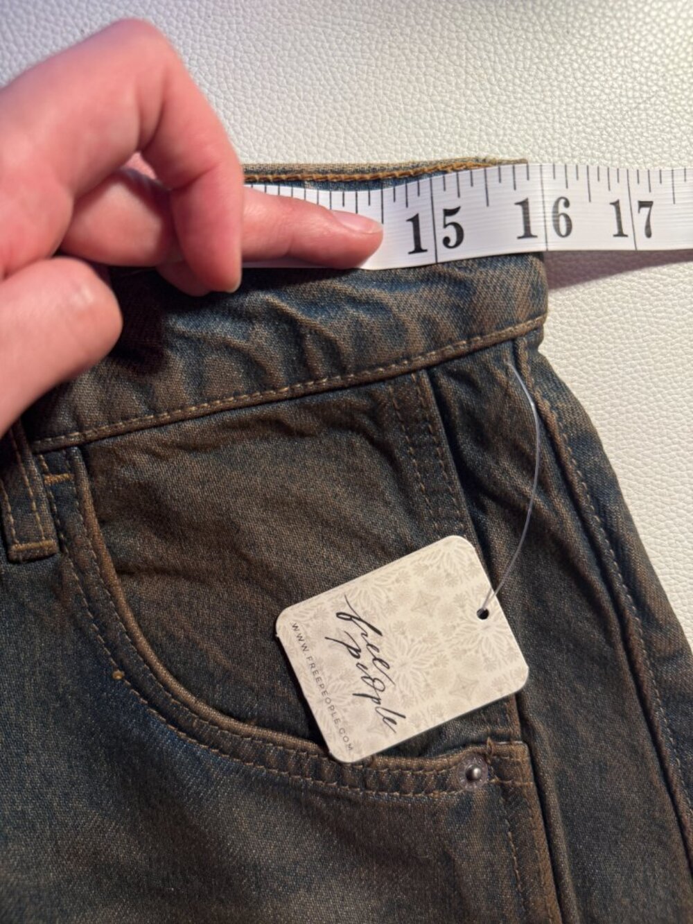 🤎NWT Free People Good Luck Mid-Rise Barrel Jeans - Picture 7 of 15